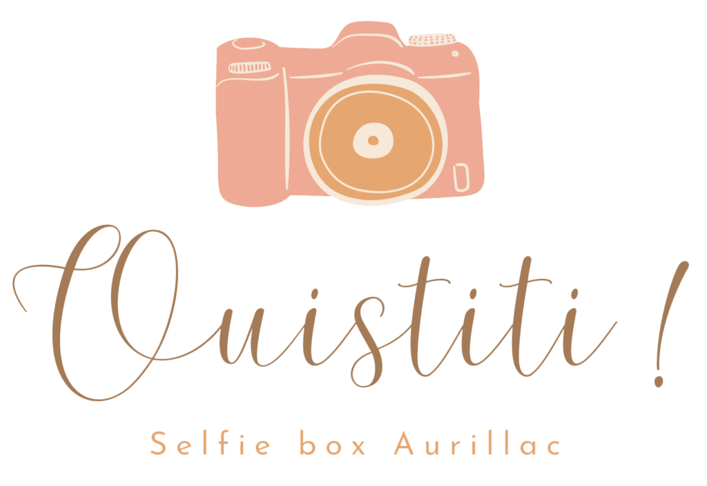 Logo Ouistiti location selfie box photobooth Aurillac